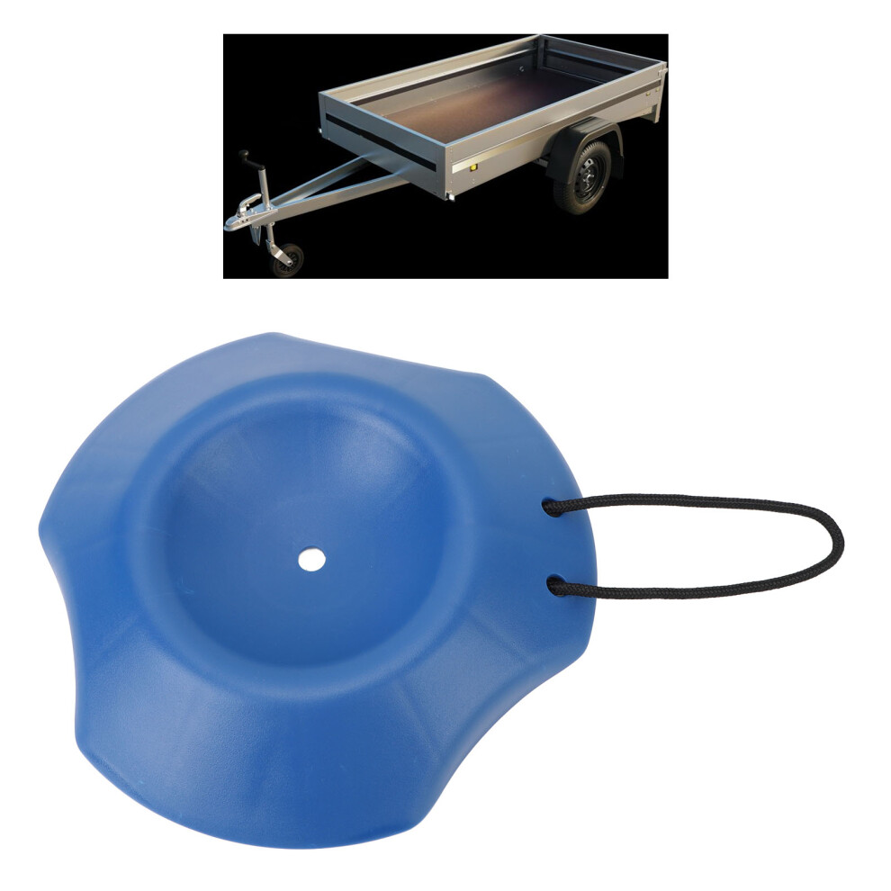 Trailer Wheel Dock Chock Sinking Into Mud Prevent Supports 4400Lbs Tongue Stopper With Rope Handle For Rv Camper Blue 4601314103614