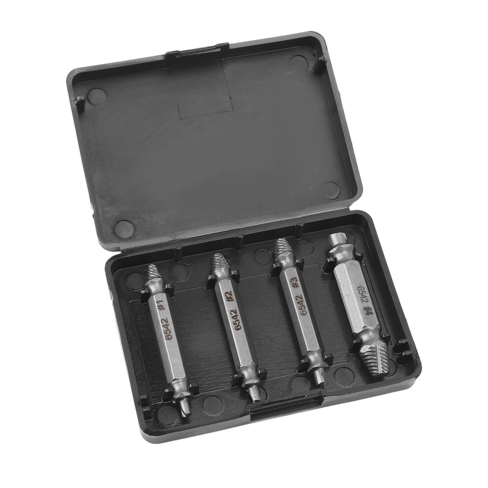 4PCS Screw Extractor High Speed Steel Double Head Screw Remover Tool for Broken Stripped Damaged Screws Bolts-image-OPC-PHQSBQM-NEW