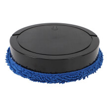 Floor Mopping Robot Low Noise Intelligent Avoid Obstacles Wet Dry Dual Use Floor Mopping Machine for Home Black