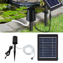 6V 4W Solar Pond Aerator Air Pump Kit IP64 Waterproof 0.8L Per Minute 3 Modes Solar Pond Aerator with Air Pump for Fish Tank