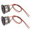 2 Stück 1 W 80 lm Aluminium-Einbau-Mini-Spotlight 12