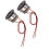 2 Stück 1 W 80 lm Aluminium-Einbau-Mini-Spotlight 5