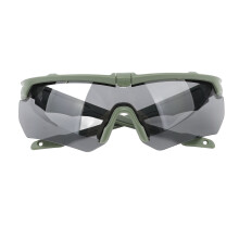 Armeegrün UV-Sonnenbrille mit austauschbaren Gläsern