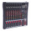 8 Channel Audio Mixer,48V Phantom Power DJ Mixer W/ LCD Display 1