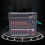 8 Channel Audio Mixer,48V Phantom Power DJ Mixer W/ LCD Display 5