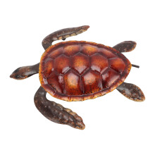 Rote Eisen-Schildkröte Wanddekoration - Lebensechtes Metallmeer