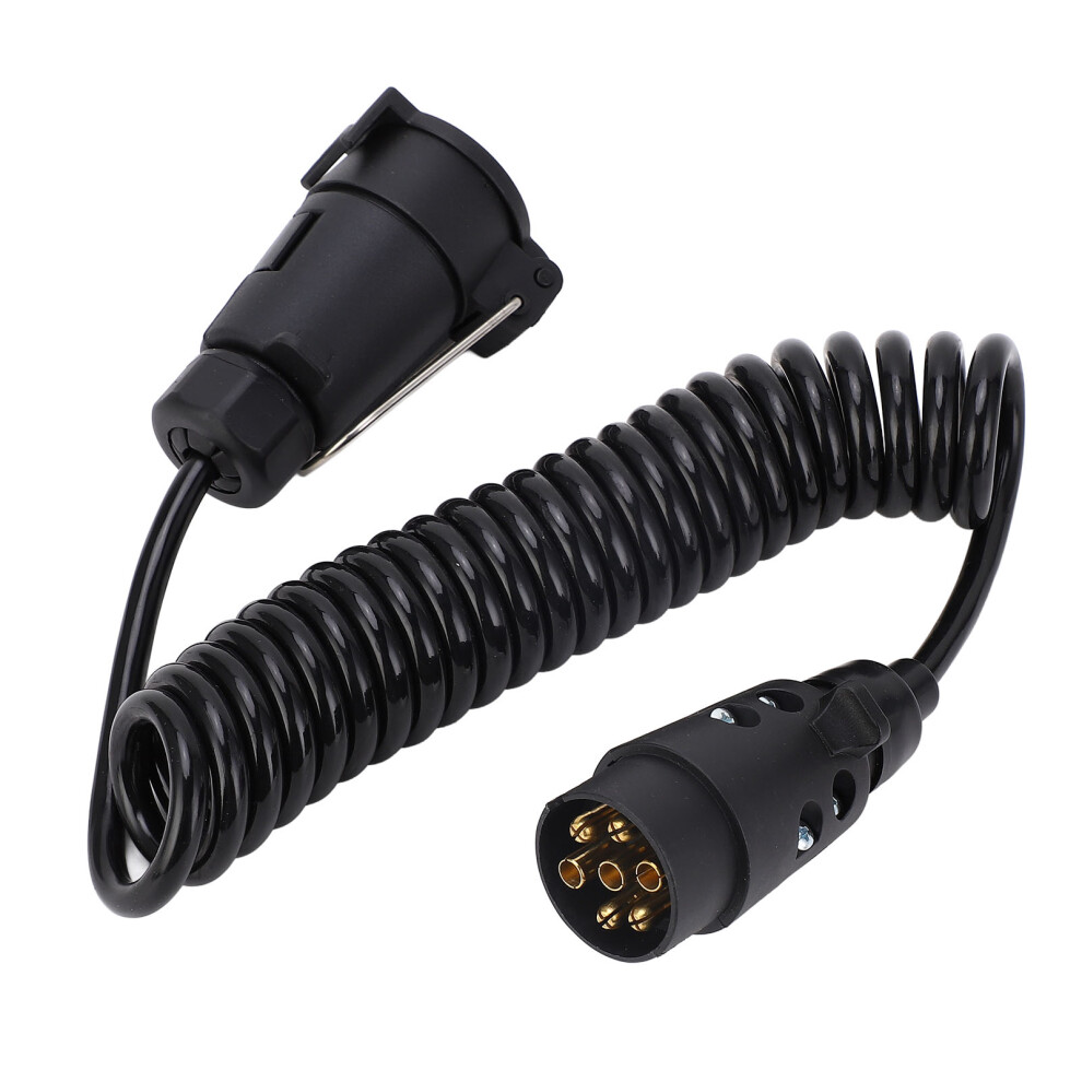 12V 24V Trailer Plug Cord 7 Core Tpu Spring Towing Coiled Wire Stable Signal Transmission For Rv Car Ship 3101314108837