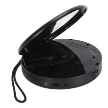 Portable CD Player 1500mAh Rechargeable CD Music Player Support CD CD‑RW MP3 with Speaker for Home Car Travel Party