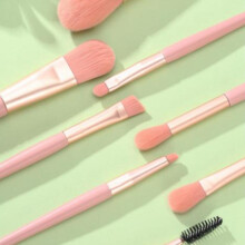 Gesichts-, Lippen- und Augen-Make-up-Pinsel, 8 Stück, weiche synthetische Borsten, hautfreundlich, tragbares Set