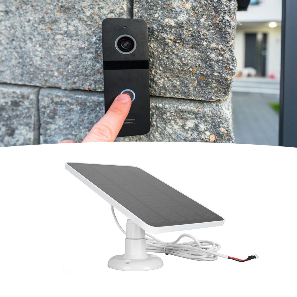 Solar Panel Camera Charger 10W Video Doorbell Solar Panel Charger For Doorbell 2K Camera For Video Doorbell 2 For Doorbell 3 9311314110653