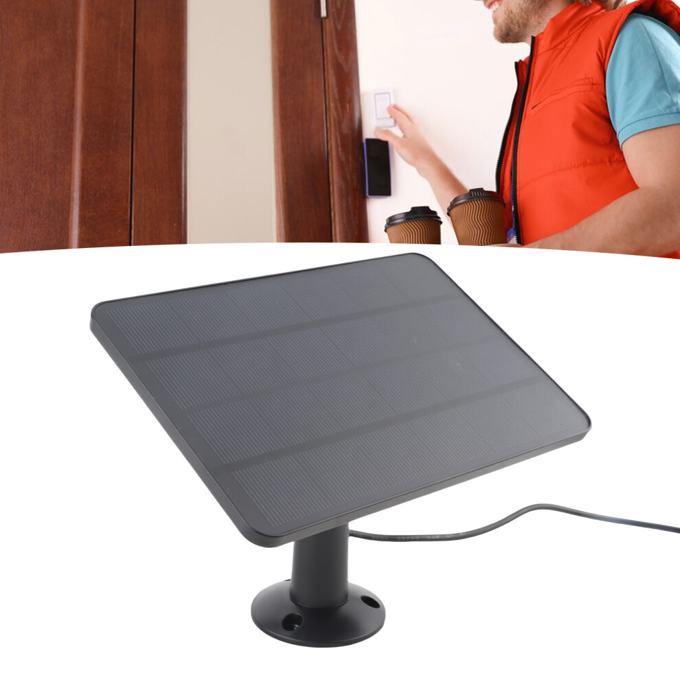 Solar Panel Camera Charger 10W Video Doorbell Solar Panel Charger For Doorbell 2K Camera For Video Doorbell 2 For Doorbell 3 8461314110649