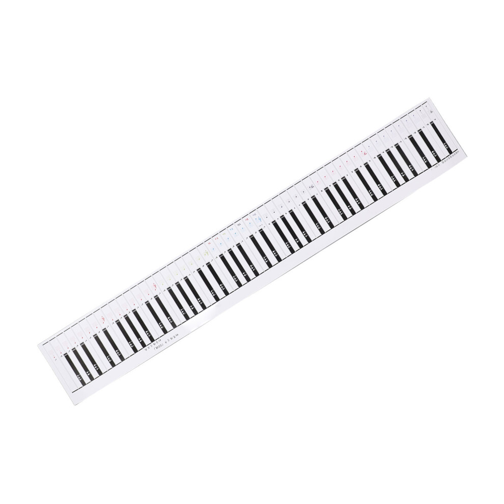 88 Key Piano Keyboard Exercise Note Chart Fingering Practice Label Music Notation Guide Chart for Beginners and Students