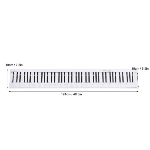 88 Key Piano Keyboard Exercise Note Chart Fingering Practice Label Music Notation Guide Chart for Beginners and Students 1