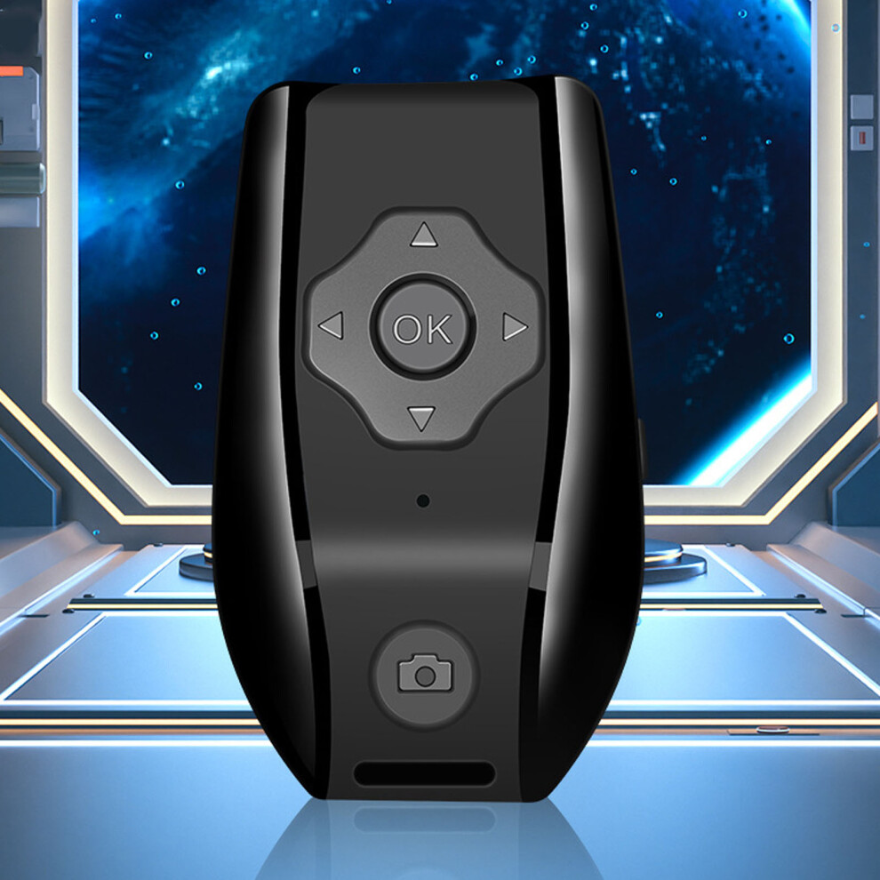 Bluetooth Remote Page Turner Usb Rechargeable Wireless Camera Shutter Remote Photo Video Clicker For Smartphones Selfies Black 7651314112373