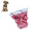 Kariertes Hundekleid Leine-Set Größe S Rot Polyester 7