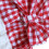 Kariertes Hundekleid Leine-Set Größe S Rot Polyester 8