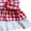 Kariertes Hundekleid Leine-Set Größe S Rot Polyester 9