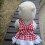 Kariertes Hundekleid Leine-Set Größe S Rot Polyester 6