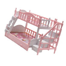 Kunststoff-Puppenhaus-Etagenbett 22x11,5x14 cm EU-Stil