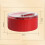 Rotierbare geteilte Servierplatte mit Deckel in Rot 2