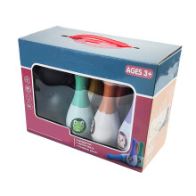 Kinder-Bowling-Set mit Plastikkugel und Kegel, Indoor-Spielzeug