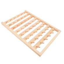 48 Spulen Wandhalterung Garnrollenhalter DIY Umweltfreundlicher Kiefern- & Stahl-Organizer