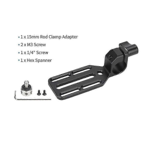 15mm Rod Clamp Adapter with Mounting Plate for DJI Focus Pro LiDAR 2