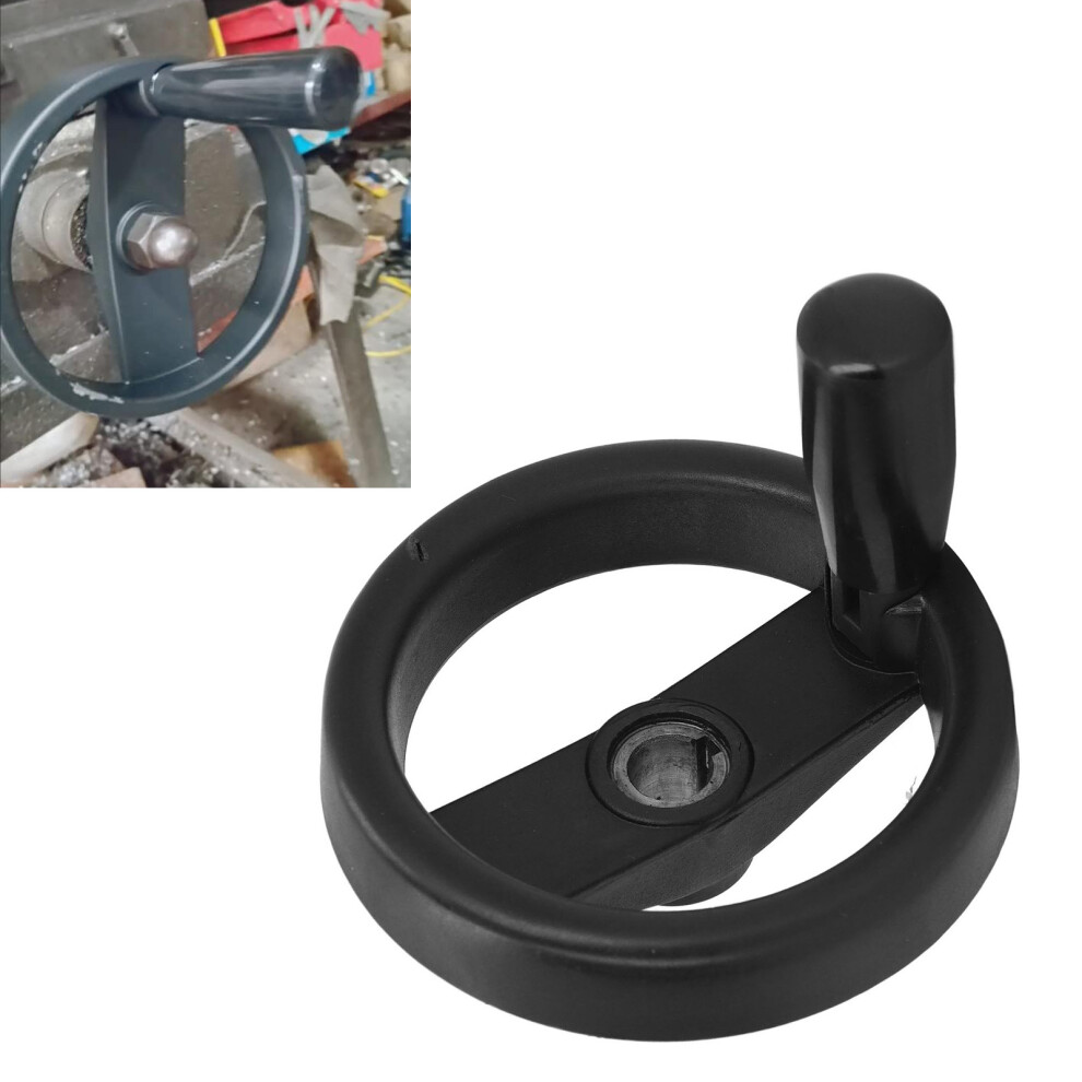 Handwheel 125Mm Od 12Mm Bore Foldable Handle Plastic Hand Wheel For Lathe Milling Drilling Machine 7891314121801