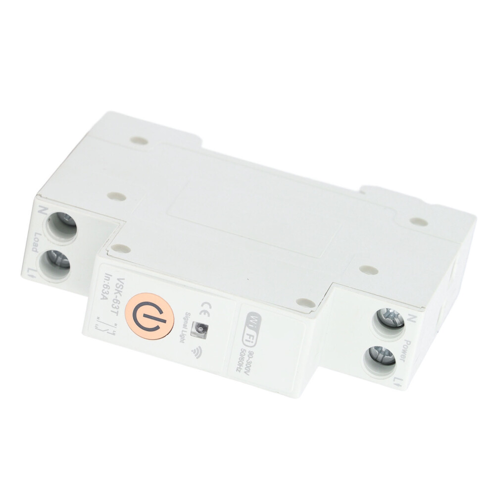 Wifi Switch Circuit Breaker 1P 63A Remote Voice Control Timing Cycle Smart Breaker Switch For Tuya 90V-300V 4931314122378