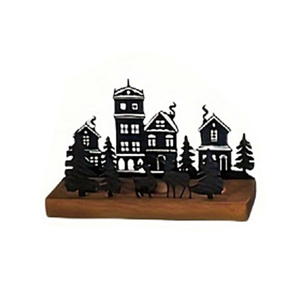 (S, One Size) Advents Candle Holder, Create Own Wreath, Metal And Wood Christmas Decoration Fit Tealight S 3081097234834