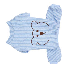 Blau M Cartoon-Hund Warme Kleidung Weiches Polyester