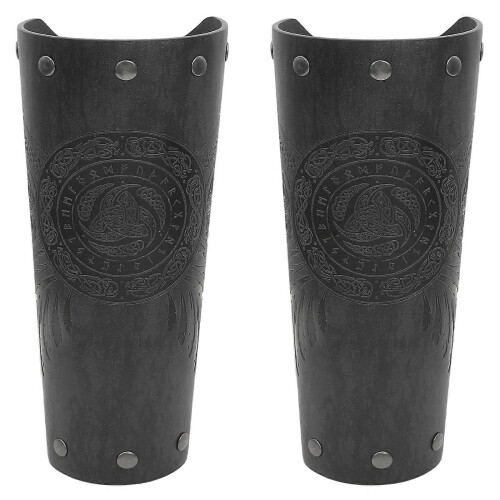 (light brown, One size) Medieval Arm Gauntlets Arm Bracer for Theme ...