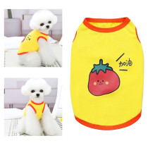Ärmelloses Puppy Tanktop Tomato XL Baumwolle PU