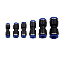 (Plastic version, One size) Quickly Connect Air Valves Adapter Set Durability Plastic Air Nozzle Connector for Multiple Applications