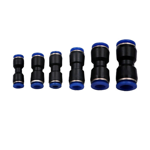 (Plastic version, One size) Quickly Connect Air Valves Adapter Set Durability Plastic Air Nozzle Connector for Multiple Applications