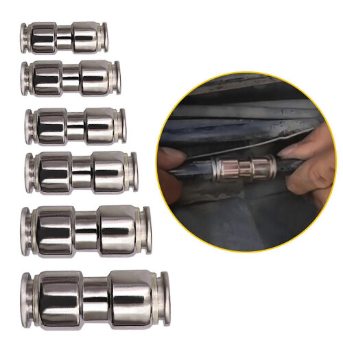 (Plastic version, One size) Quickly Connect Air Valves Adapter Set Durability Plastic Air Nozzle Connector for Multiple Applications 1