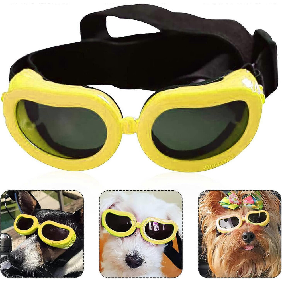(As show, One size) Pet Dog Sunglasses, UV Dog Sunglasses, Dog Sunglasses, Adjustable Dog Sunglasses, Cat Sunglasses, Sun and Wind Protection, Protect