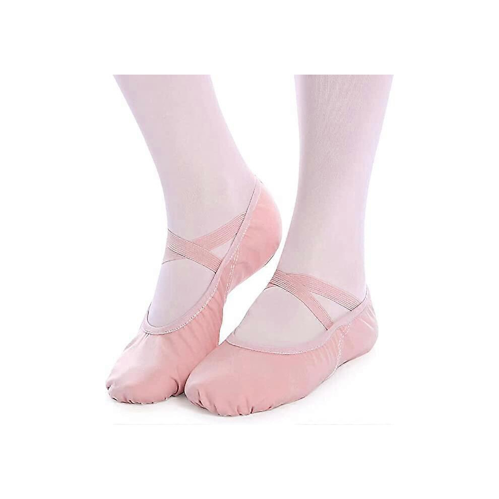 (As show, One size) Ballet Shoes Ballet Slippers Dance Shoes Split Leather Sole for Children and Adults25