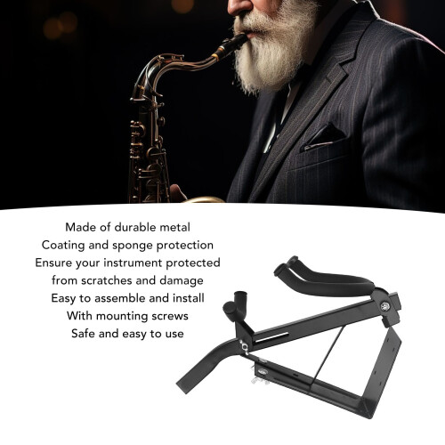 Saxophon-Wandhalter, Metallschwamm, Alto oder Tenor 2