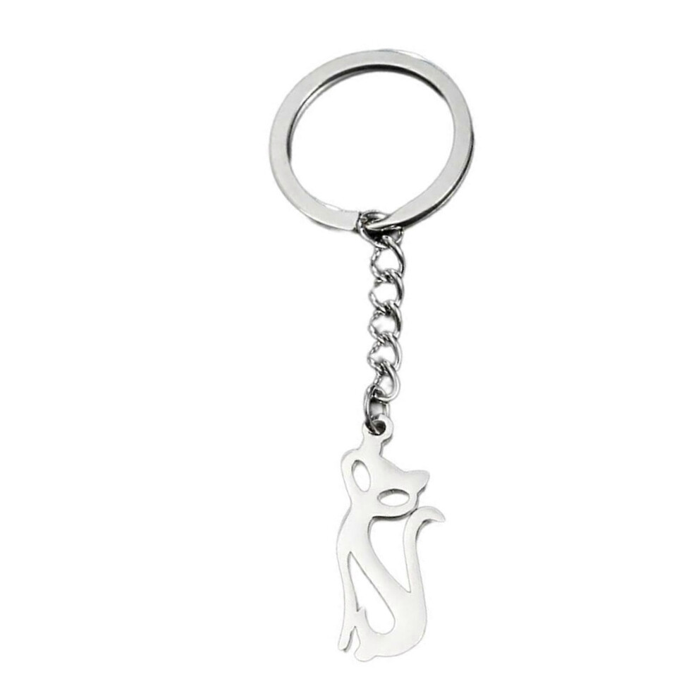 (39, One Size) Fashionable Cats Hanging Chain Charm Pendant Comfortable Key Holder Accessory For Keys And Phone Decoration Use 3081097236982