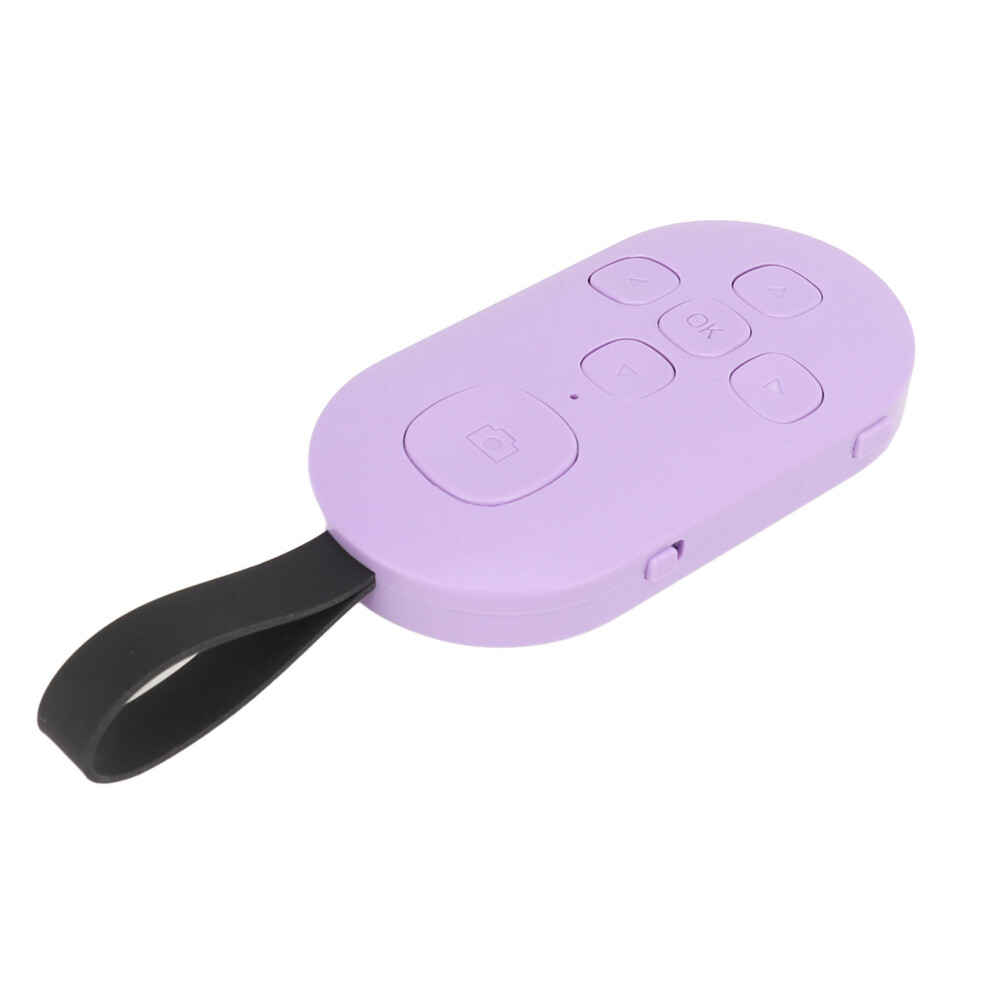 Bluetooth Remote Control Phone Page Turner Rechargeable Remote Selfie Clicker Hands Free For Smartphone Tablets Purple 8491314127750