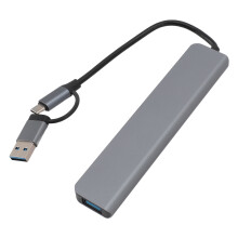 8-in-1 USB-C-Hub, Aluminiumlegierung, 64-GB-Kartenleser