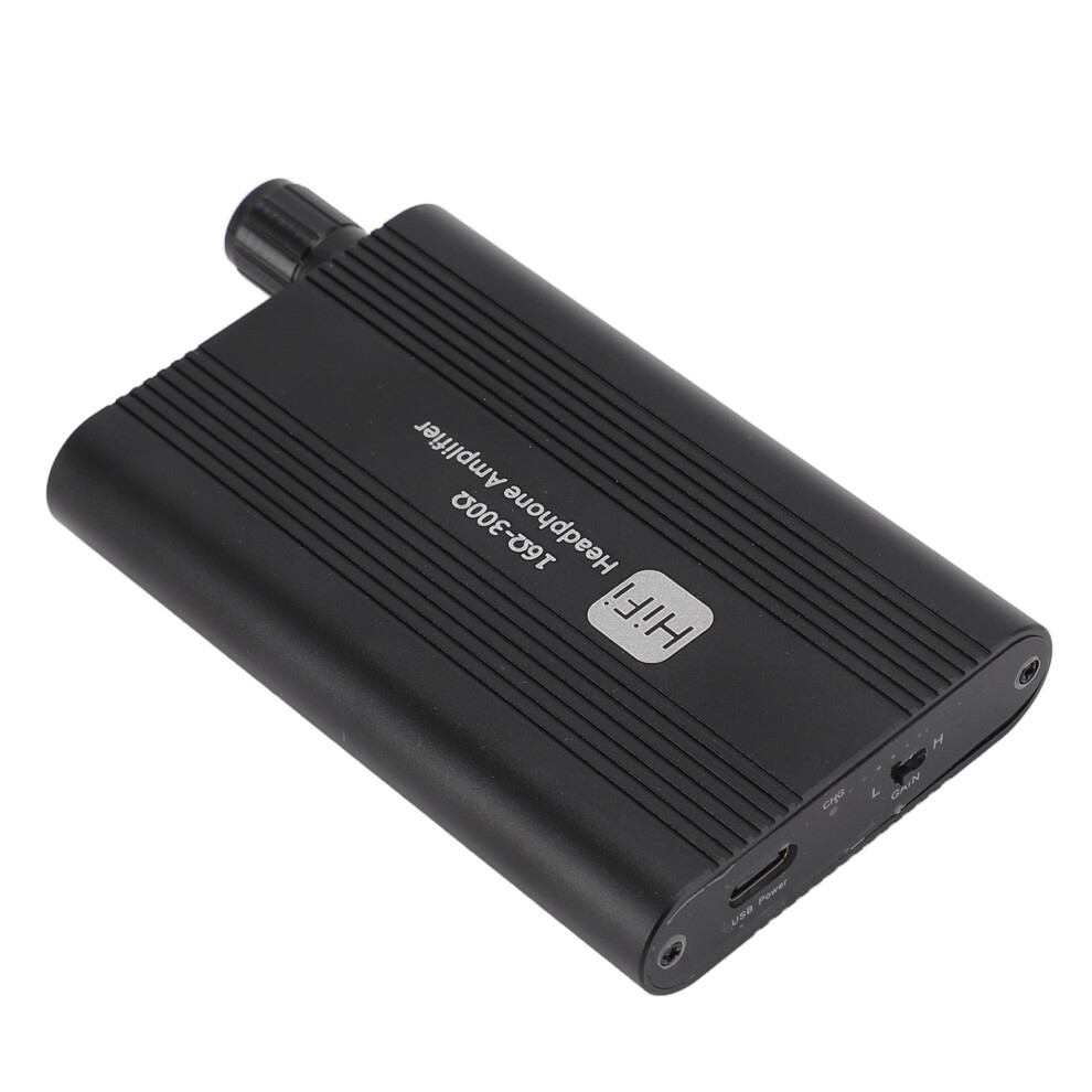 Portable Headphone Amplifier 2 Stage Gain Switch Superior Sound Quality 16 To 300 Ohm 3.5mm AUX Input Output Earphone Amp