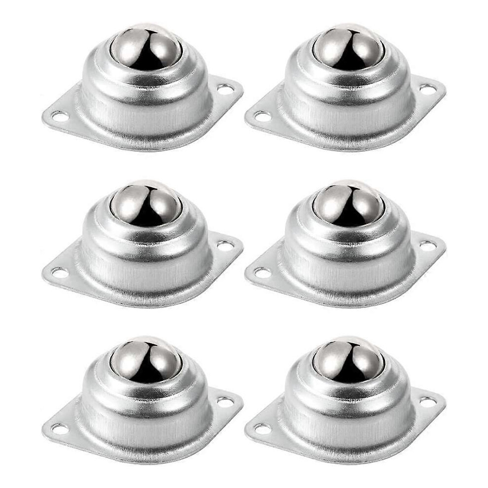 (As show, One size) 6 Pcs Ball Rollers Furniture Casters Transfer Roller Ball Small Nylon Furniture Casters for Conveyor Belt Gear Furniture Load Capa