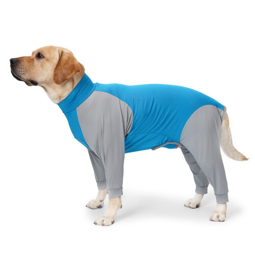 Blau-Grau XS vierbeiniger Hund Loungewear Polyester 1