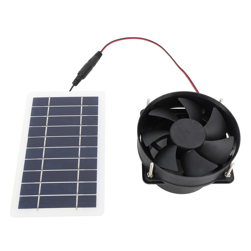 10W Solar Panel Powered Fan Kit Monocrystalline Silicon Solar Powered Exhaust Fan Portable Silent Solar Panel Fan For Outdoor 4001314132483