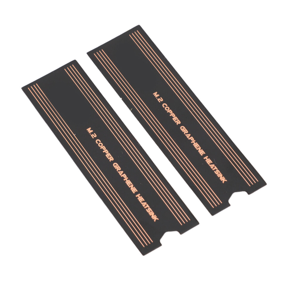 2Pcs M.2 Ssd Graphene Heatsink Dual Layer Professional Nvme Copper Graphene Heatsink For Laptop 9351314131982