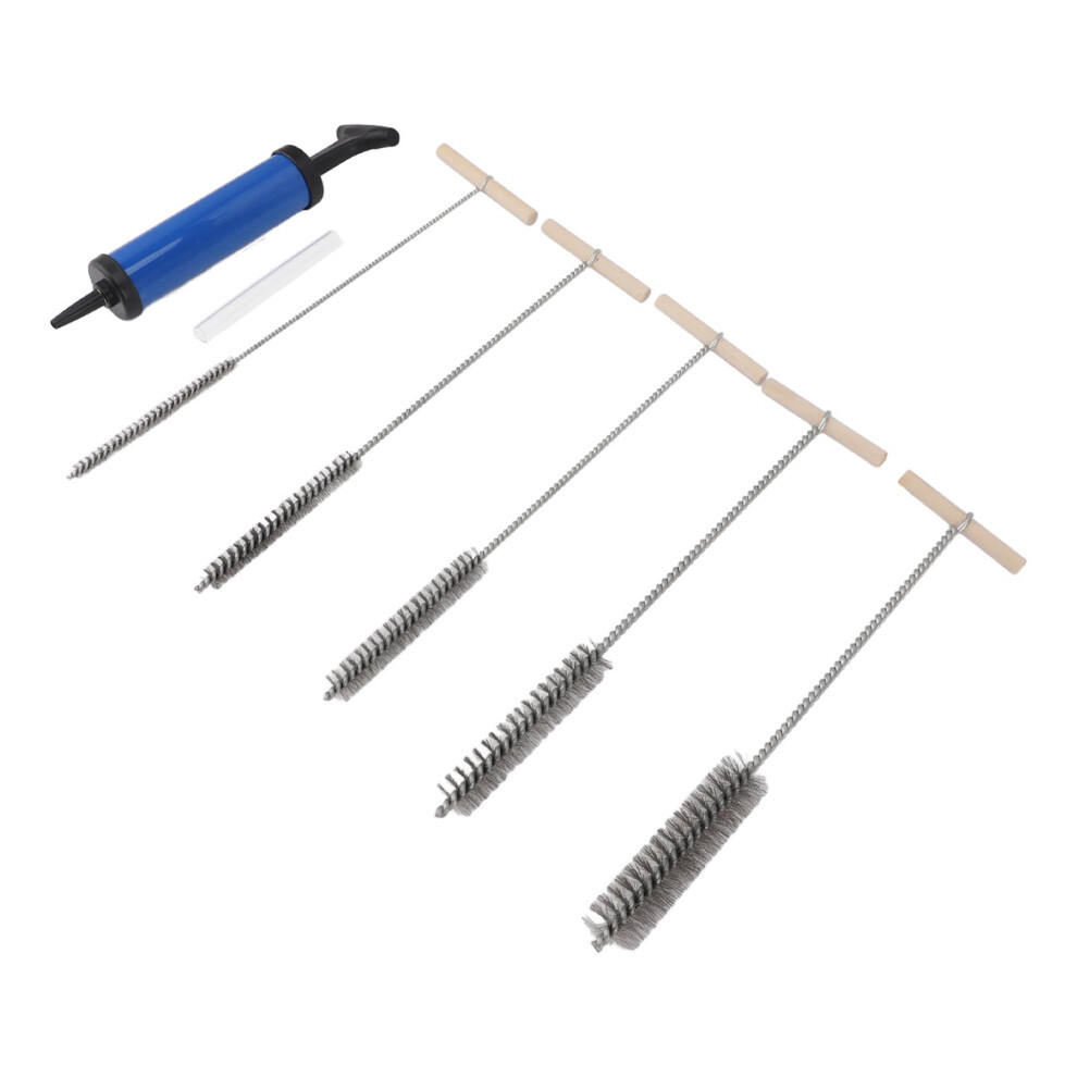 Pipe Cleaning Brush Set 8Mm 12Mm 16Mm 20Mm 25Mm With Blower Drill Hole Cleaning Brush For Tube Cleaning 8441314132339