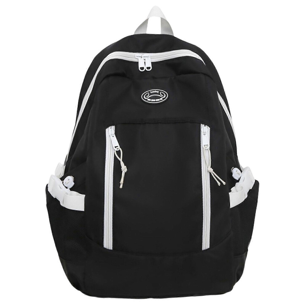 (Khaki, One Size) Fashion Backpack Casual Daypack College School Bag For Men And Women Spacious Laptop Book Bag For Teens Black 3081097235794