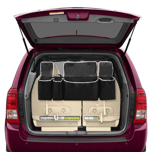 Rücksitz-Organizer Schwarz 90x25cm 35.4x9.8in 1